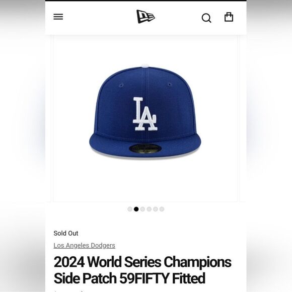 NEW LA Dodgers ‘24 World Series Champions 2024 Hat New Era size 7 fitted - Picture 7 of 7